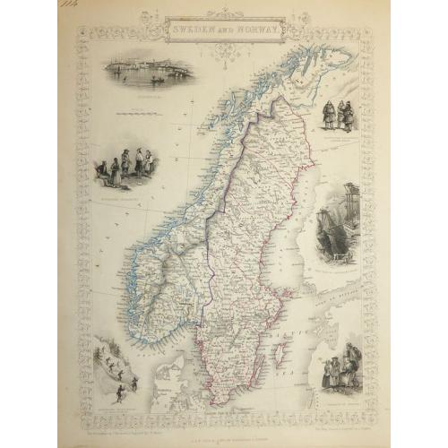 Old map image download for SWEDEN AND NORWAY 