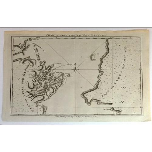 Old map image download for Chart of Cook's Strait in New Zealand.