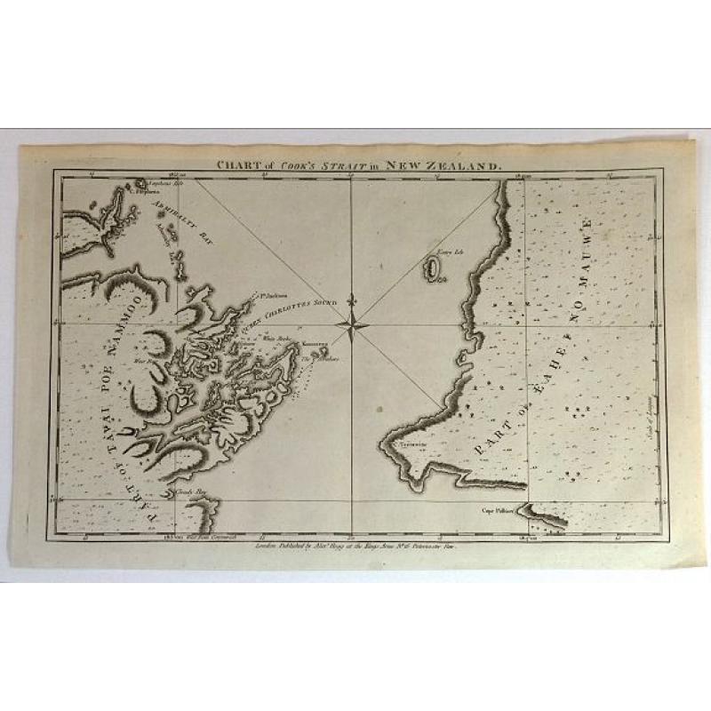 Chart of Cook's Strait in New Zealand.
