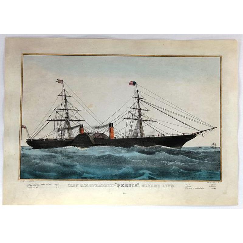 Iron R.M. Steamship “Persia”_ Cunard Line - Currier