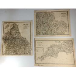 Three S.D.U.K. Maps - England I, England III & England IV 