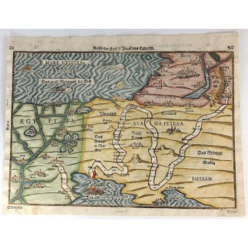 Old map image download for Reisen der Kinder von Israel aus Egypten.