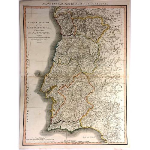 Chorographical Map of the Kingdom of Portugal divided into its Grand Provinces