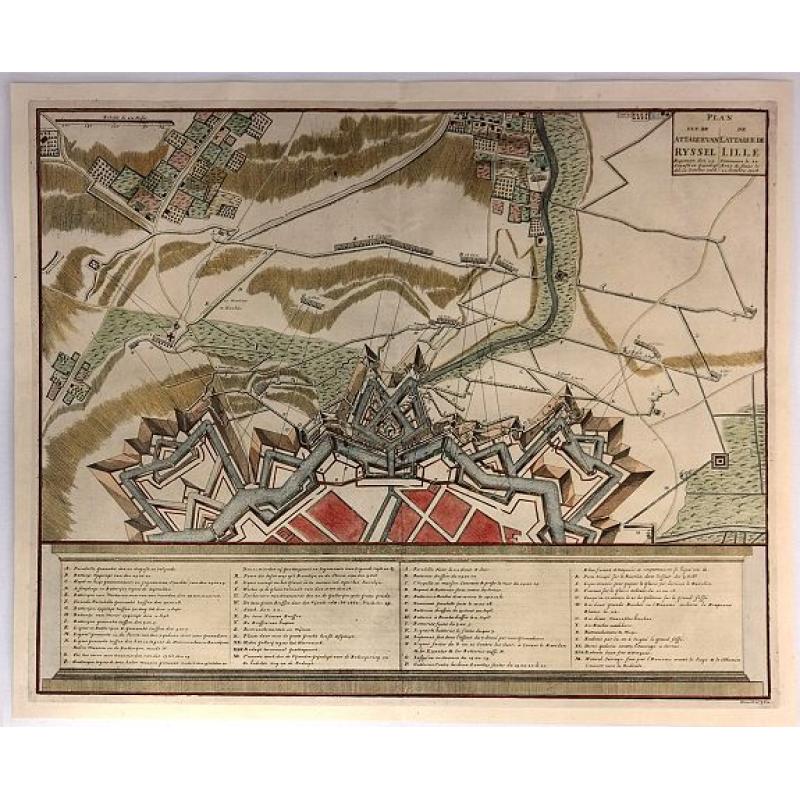 Plan Van de Attaque Van Ryssel & Plan de l'Attaque de Lille