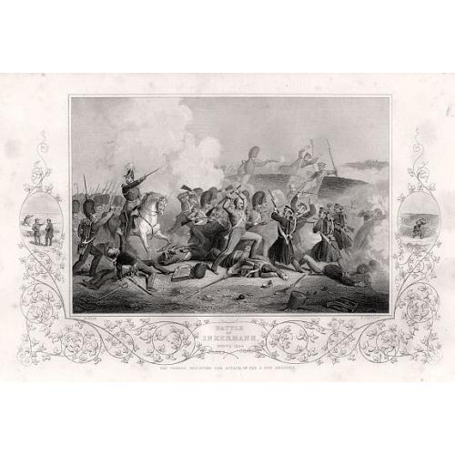 Old map image download for The Crimea war, 18 engravings depicting the Battles between the Russian Empire and several European powers for influence over territories of the declining Ottoman Empire, Nicholas I. Emperor of Russia and Military Leaders of the European Powers 