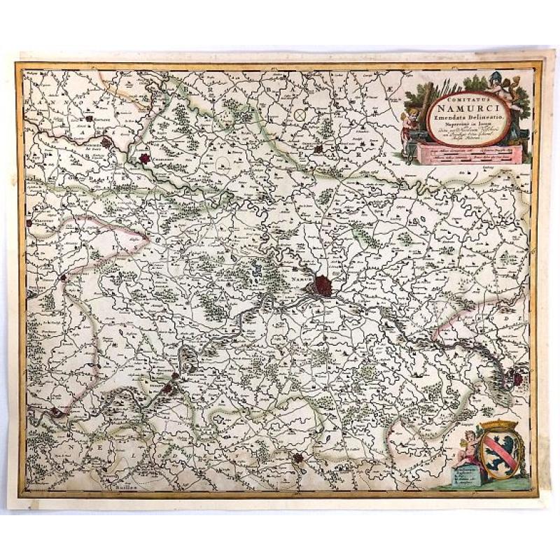 Comitatus Namurci Emendata Delineatio, Nuperrimè in lucem edita, per Nicolaum Visscher.