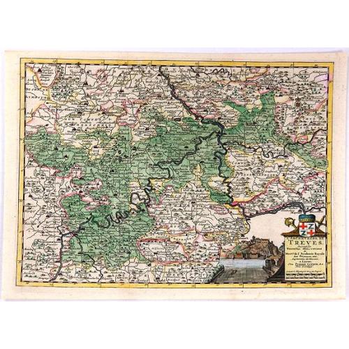 Old map image download for L'Archeveche de Treves .... 