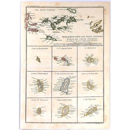 Old map image download for Supplement Pour Les Isles Antilles, Extract des Cartes Angloises