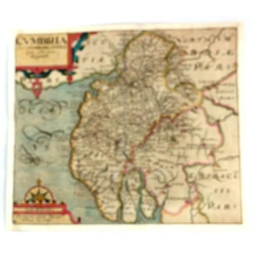 Old map image download for Cumbria Sive Cumberlandia Quae Olim par Brigantum.