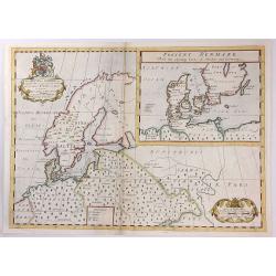 A New Map of Ancient Scandinavia together with as much more of y Northern Part of Ancient Europe as Anvers to Present Denmark & Moscovia