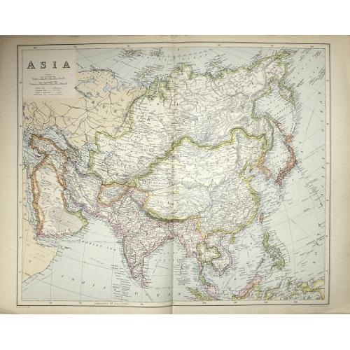 Old map image download for Asia