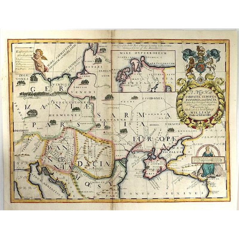 A New Map of Sarmatia Europaea Pannonia and Dacia...