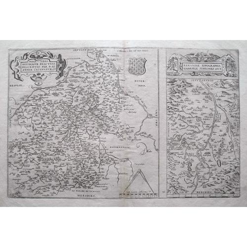 Old map image download for Regionis Biturigum Exactiss: Descriptio per D. Ioannem Calamaeum / Limaniae Topographia Gabriele Symeoneo Auct.