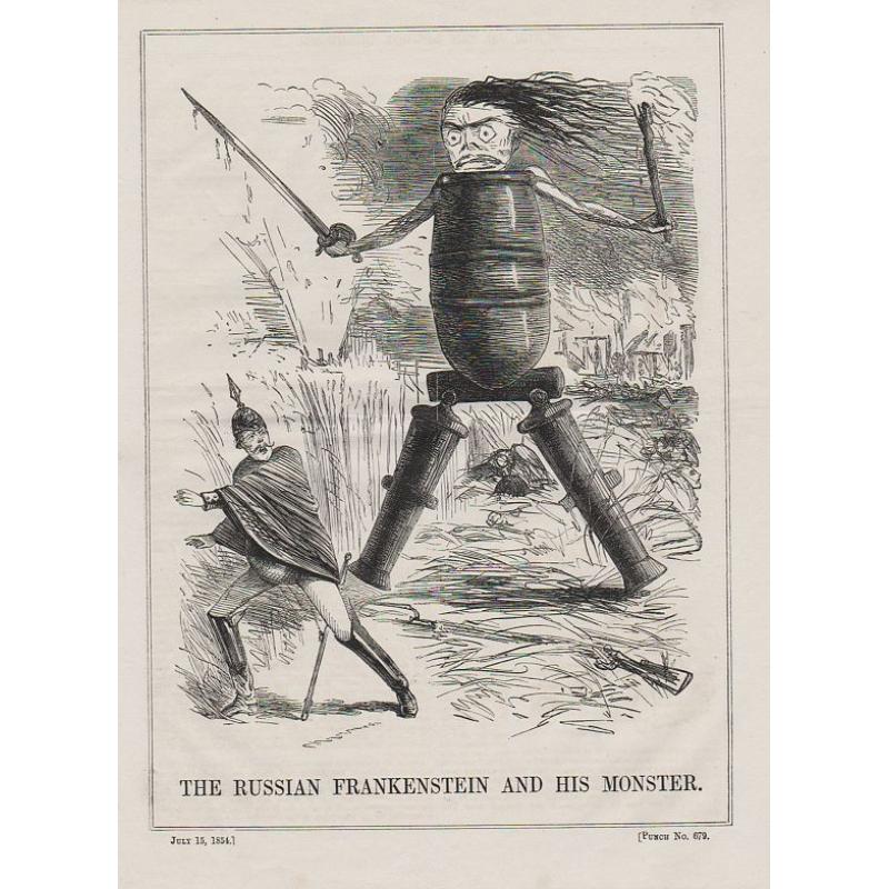 A set of 20 humorous prints from the Russian Empire's war with the French and British Empire's. 