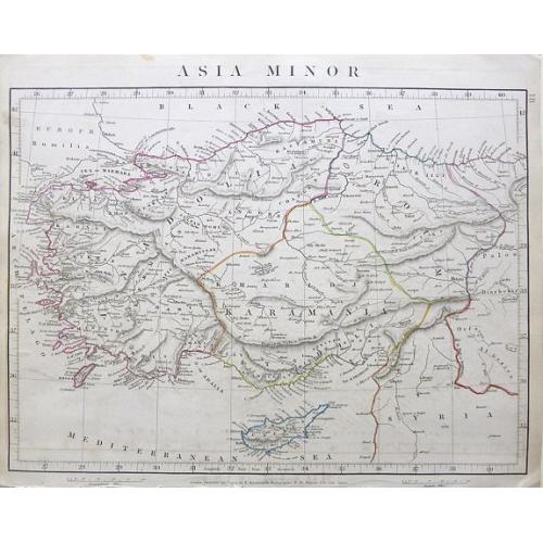 Old map image download for Asia Minor.
