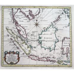 Carte Des Isles De Java, Sumatra, Borneo &c Les Detroits de la Sonde Malaca et Banca Golphe De Siam...
