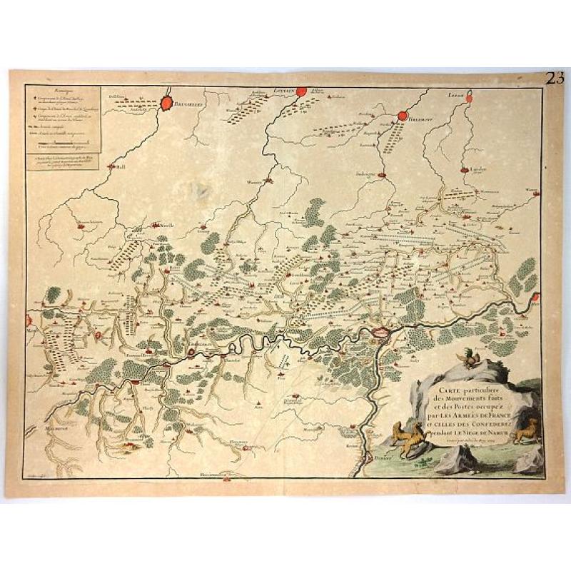 Carte Particuliere des Mouvements Faits et des Postes....