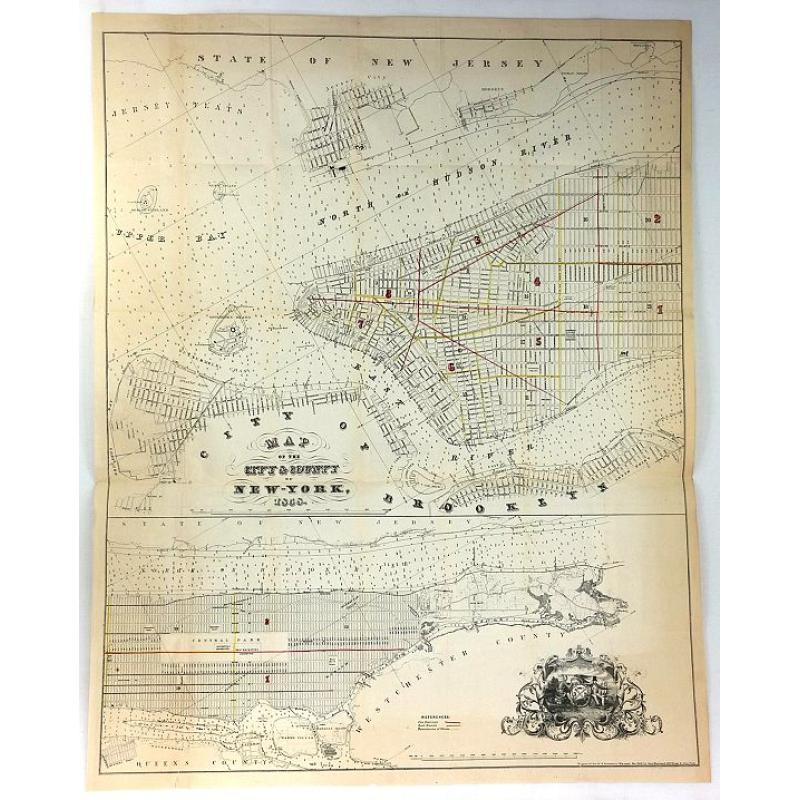 Map of the City & County of New York.