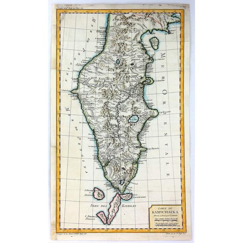 Carte du Kamtchatka.