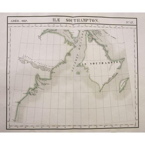 Old map image download for Ile Southampton.