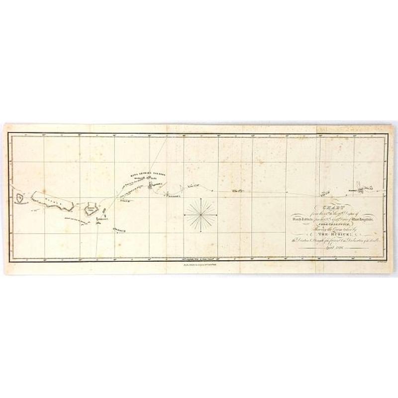 Chart ... Shewing the Course Taken by The Rurick in April, 1816