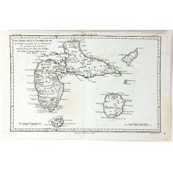 Les Isles de la Guadeloupe, de Marie Galante, de la Désirade et Celles des Saintes...