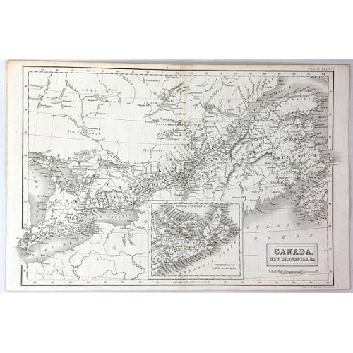 Old map image download for Canada, New Brunswick & c.