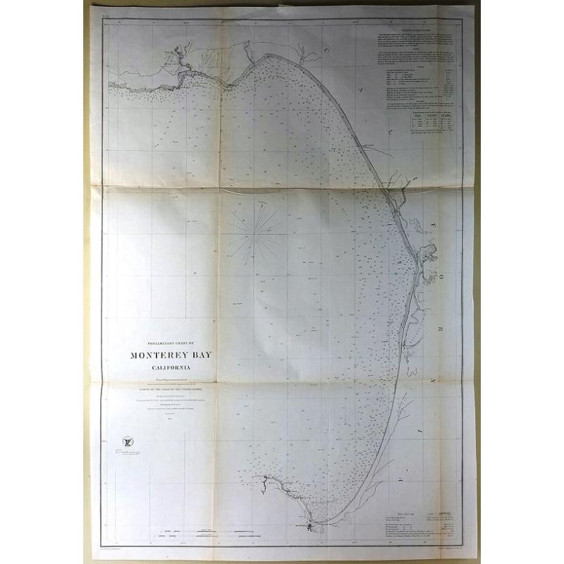 Preliminary Chart of Monterey Bay California.