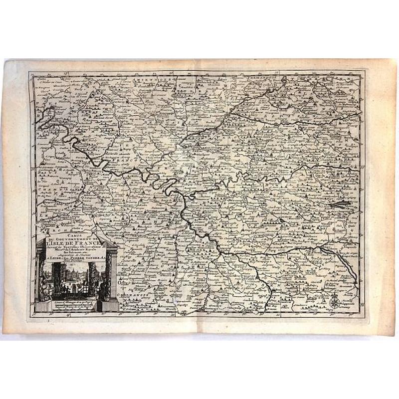 Carte du Gouvernement de L'Isle de France...