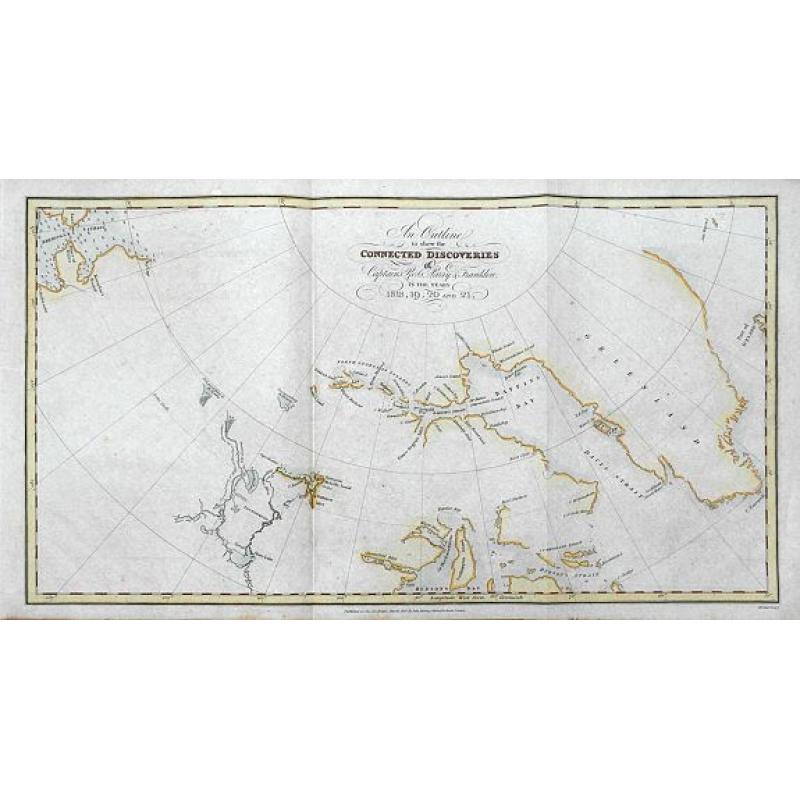 An Outline to shew the Connected Discoveries of Captains Ross, Parry & Franklin in the years 1818, 19, 20 and 21.