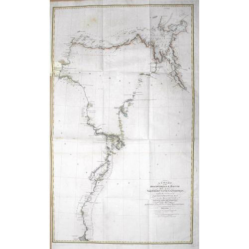 A Chart of the Discoveries & Route of the Northern Land Expedition under the command of Captain Franklin, R.N. in the Years 1820 & 21...