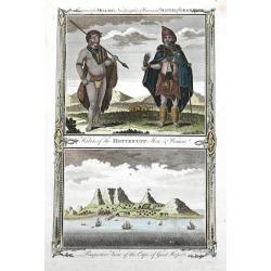 Habits of the Hottentot Men & Women. / Perspective view of the Cape of Good Hope.