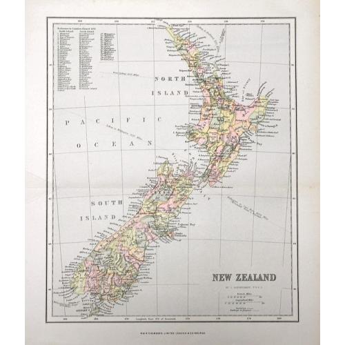 Old map image download for [LOT OF 3 MAPS] New Zealand