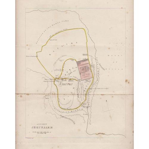 Old map image download for Ancient Jerusalem (Holyland)