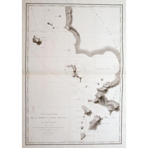 Old map image download for Carte Particulière De La Partie S. O. Des Natunas Et Du Canal Laplace: Découvert en Mars 1831,...