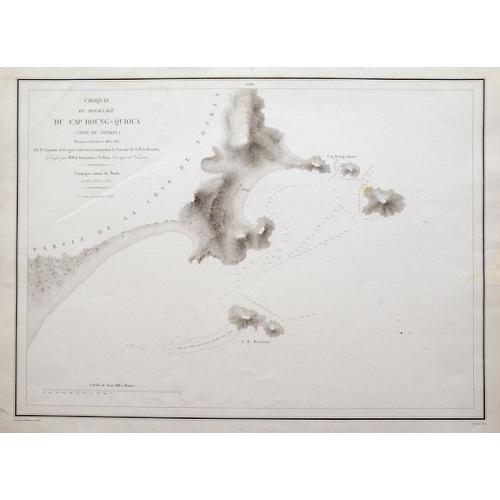 Croquis du Mouillage du Cap Boung-Quioua (Côte du Tonkin)...
