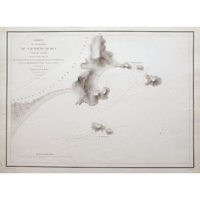 Croquis du Mouillage du Cap Boung-Quioua (Côte du Tonkin)...