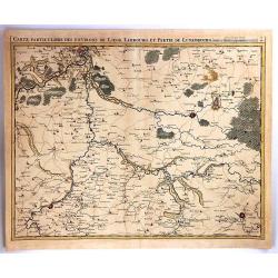 Carte Particuliere des Environs de Liege, limbourg et Partie de Luxembourg