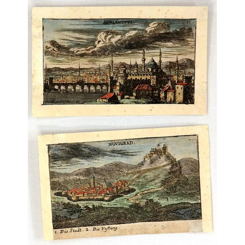 Enirne, Turkey & Nograd, Hungary - Two Miniature City Plans