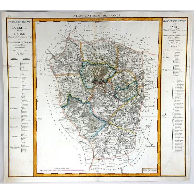Departement de Paris & Departement de la Seine et de la L'Oise
