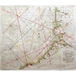 Nouvelle Cartemarine croissante...Normandie, Vimeux, et Ponthieu, entirant depuis Etaples...