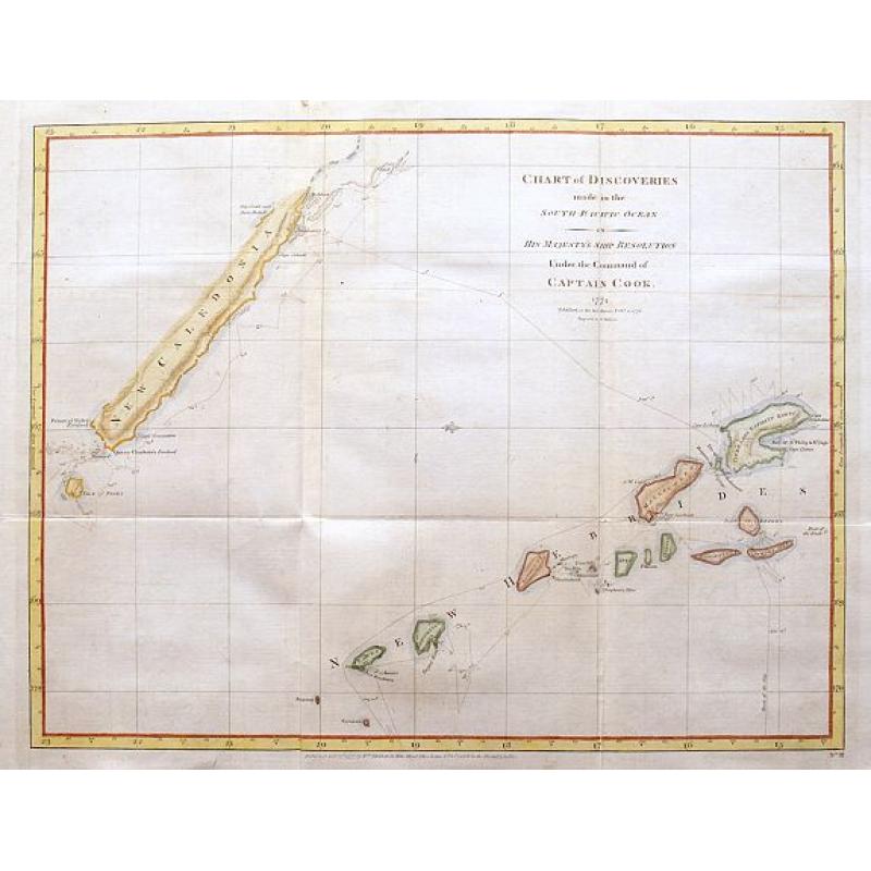 Chart of Discoveries made in the South Pacific Ocean...