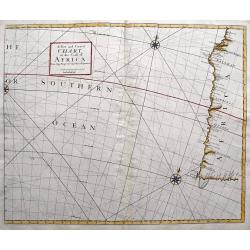 A New and Correct Chart of the Coast of Africa from Cape Negro to Cape Bona Esperance.