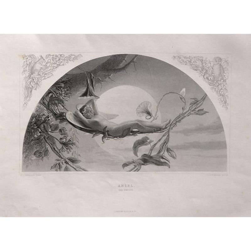 12 engravings from The Works of Shakspere with notes By Charles Knight 