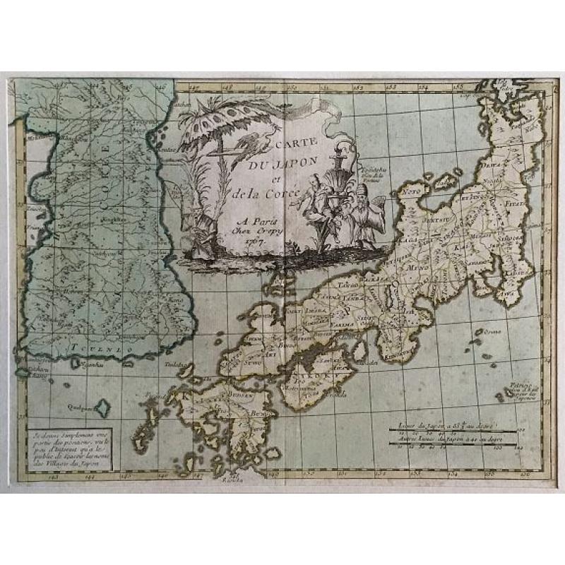 Carte du Japon et de la Korea.
