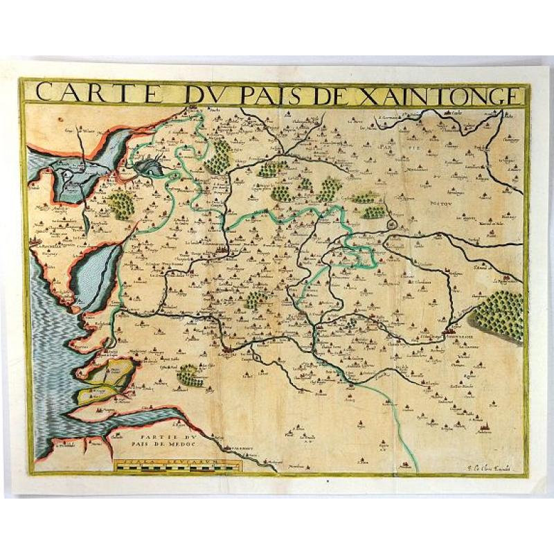 Carte Du Pais De Xaintonge.