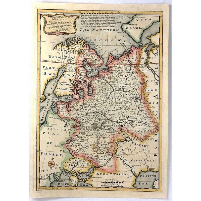 A New & Accurate Map of Moscovy, or Russia in Europe, with its Acquisitions.