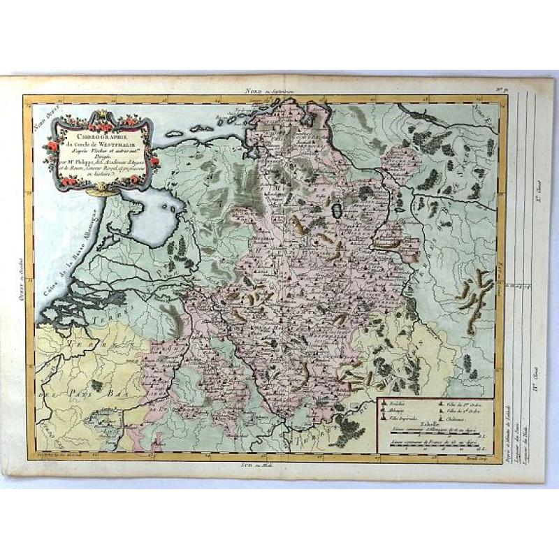 Chorographie du Cercle de Westphalie d'apres Visscher