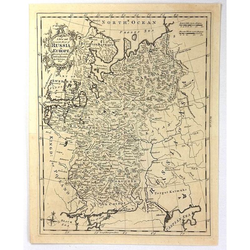 A New and Accurate Map of Russia in Europe