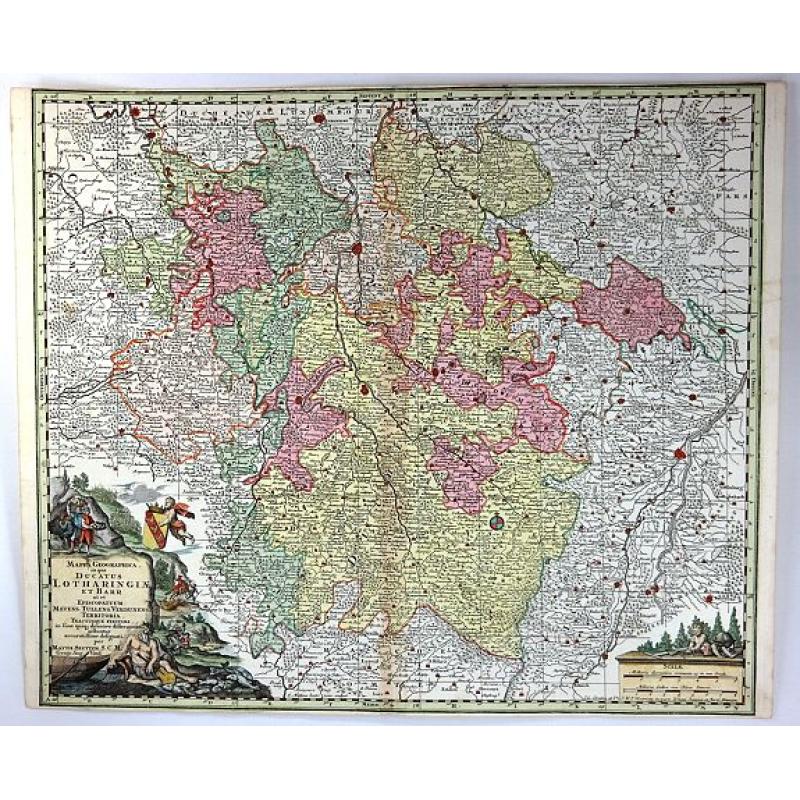 Mappa Geographica in qua Ducatus Lotharingiae et Barr